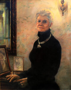 Oil Portrait of Judy Wathen, commissioned by Daniel Wathen